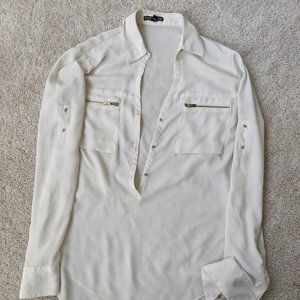 Express Button Down Blouse